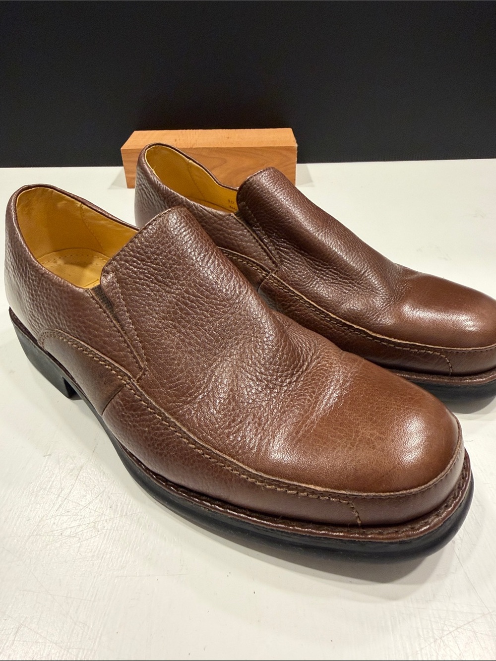 Jos. A. Bank Brown Leather Slip-On Loafers